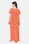 Naidu Hall Cotton Full Length Nightdress - Dark Pink — thumbnail 4
